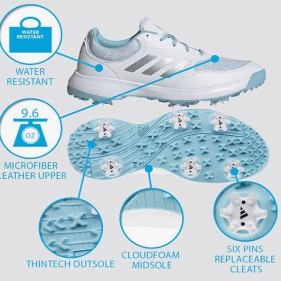 NWT Adidas Womens Tech Response 2.0 Golf Shoes - Picture 4 of 7